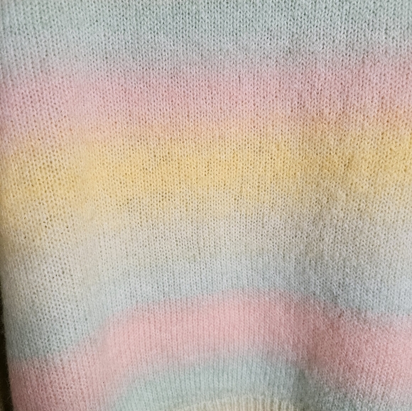 BB Dakota by Steve Madden Ladies' Ombre Wool Sweater, Yellow Ombre Large - Picture 9 of 11